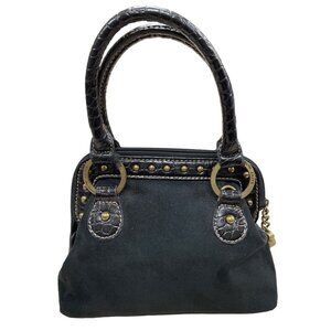Kathy Van Zeeland Womens Black Faux Suede Mini Handbag  SKU 1459